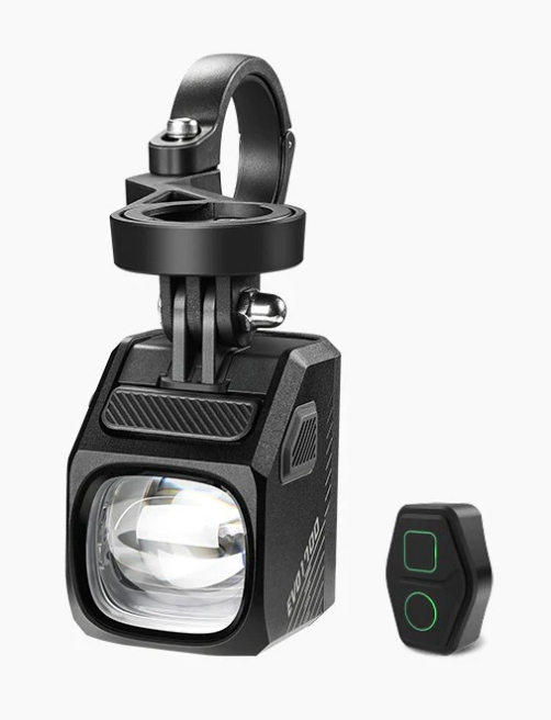 Lampka przednia MAGICSHINE EVO 1700 BLACK, zestaw: lampka + uchwyt + pilot